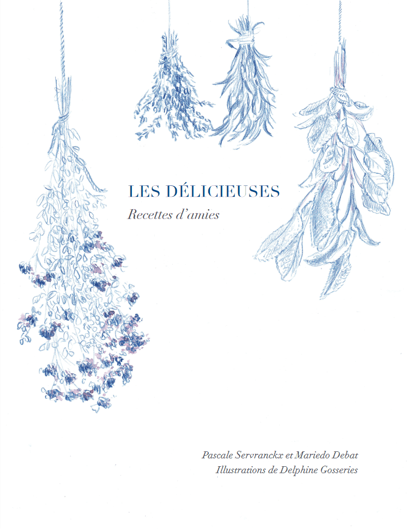 Couverture du livre « Les Délicieuses – Recettes d’amies », illustrations de Delphine Gosseries